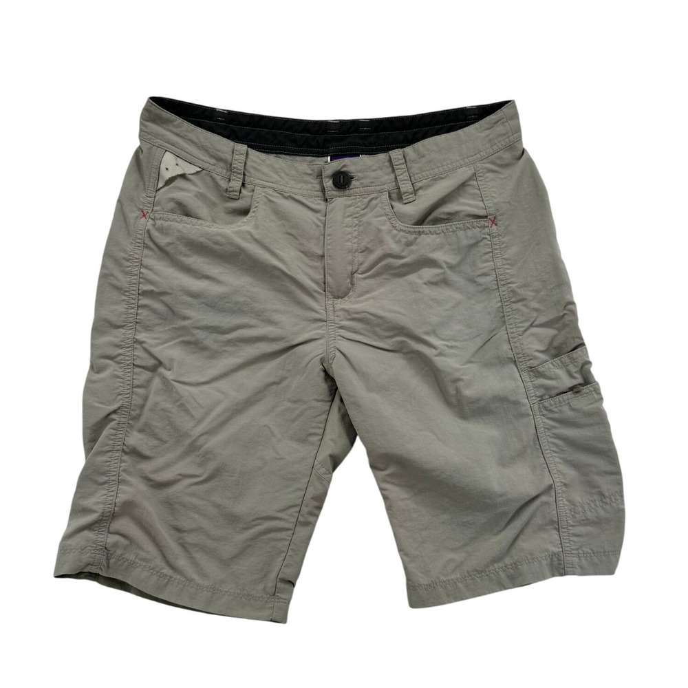 Patagonia Quandary Shorts Womens 6 Khaki Excellent Hiking Outdoor Utility